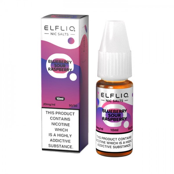 ELFLIQ Blueberry Sour Raspberry 10ml Nicotine Salt E-Liquid