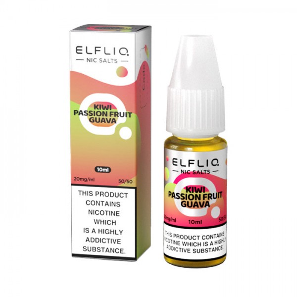 ELFLIQ Kiwi Passion Fruit Guava 10ml Nicotine Salt E-Liquid