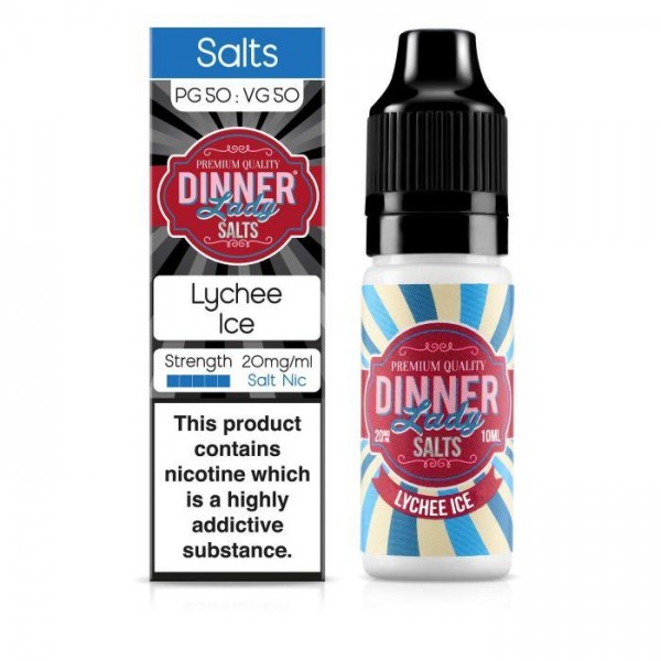 Dinner Lady - Lychee Ice 10ml Salt Nic E-Liquid